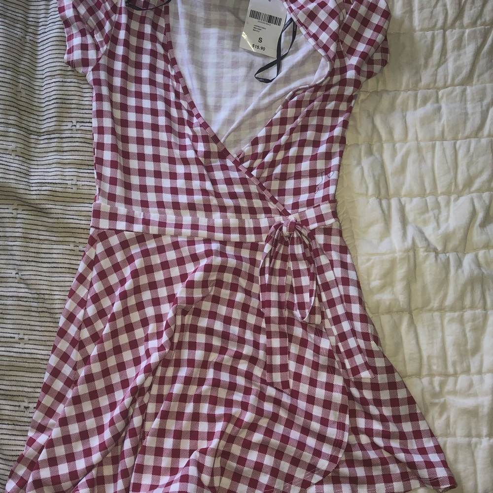 Plaid print romper